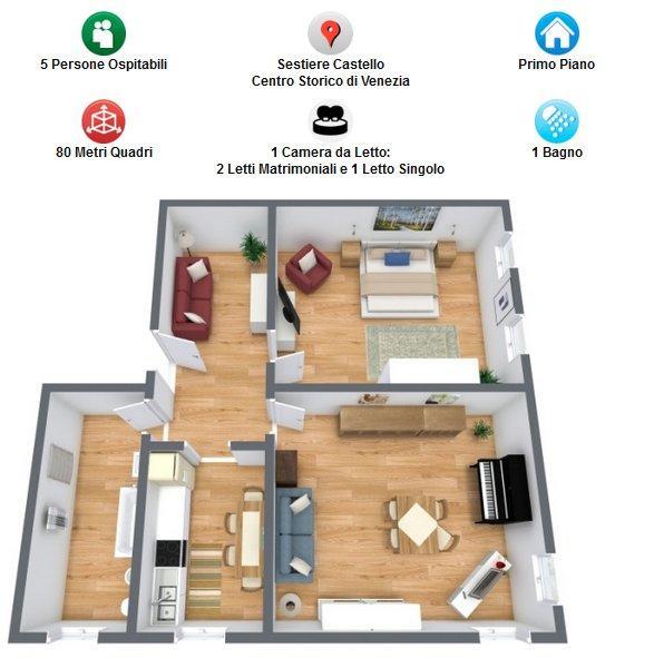 Bella Vista Apartment Benátky Exteriér fotografie